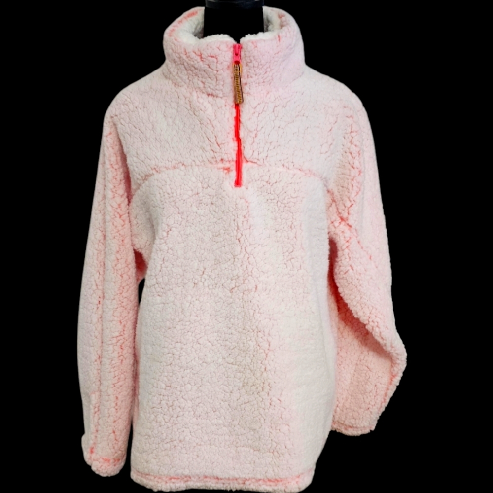 BLUE STAR CLOTHING COMPANY Light Pink Cowl Neck Pullover Sweater L